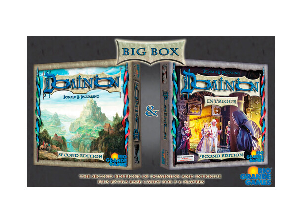 Dominion Big Box Brætspil - Engelsk Second Edition - Grundspil + Intrigue 